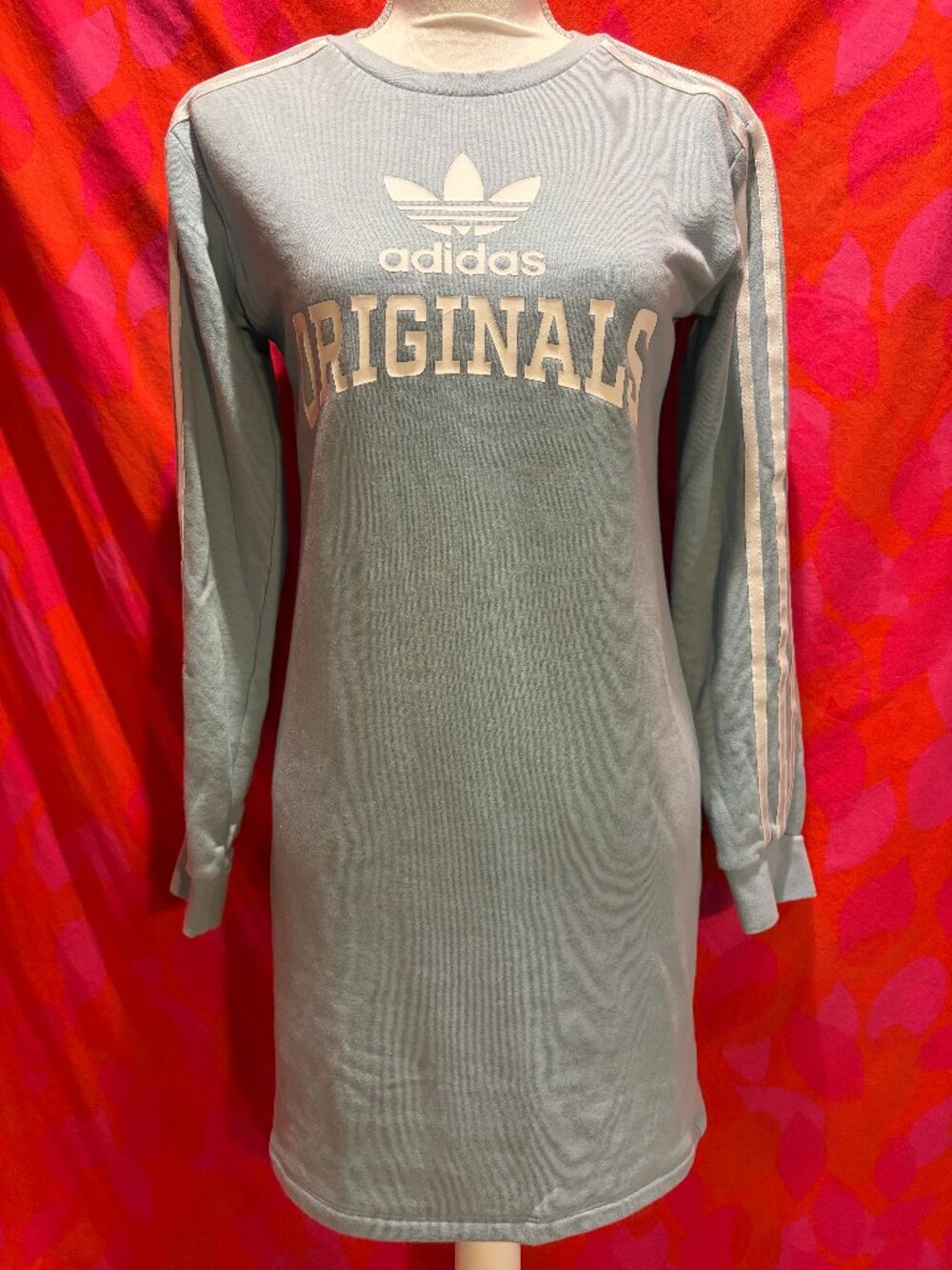 Vintage Adidas Originals Long Sleeve T-Shirt Dress